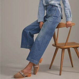 Pilcro The Skipper Wide Leg Crop Jeans Size 27